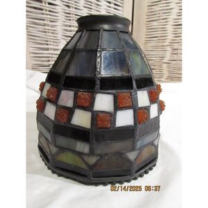 Tiffany glass Elk brand shade for pendant lighting red white glass